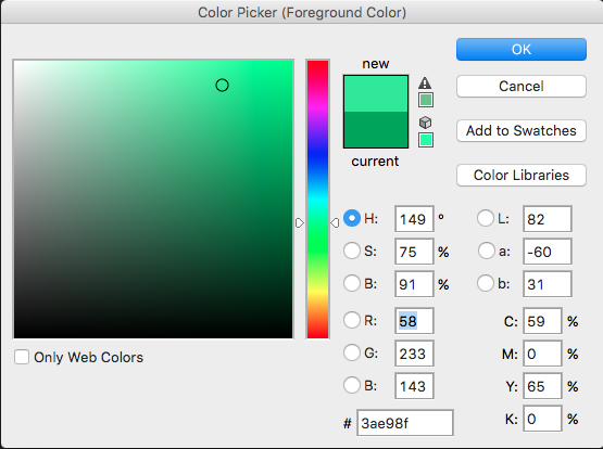 color picker from PhotoShop
