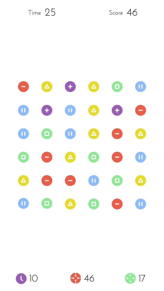screenshot of dots game
